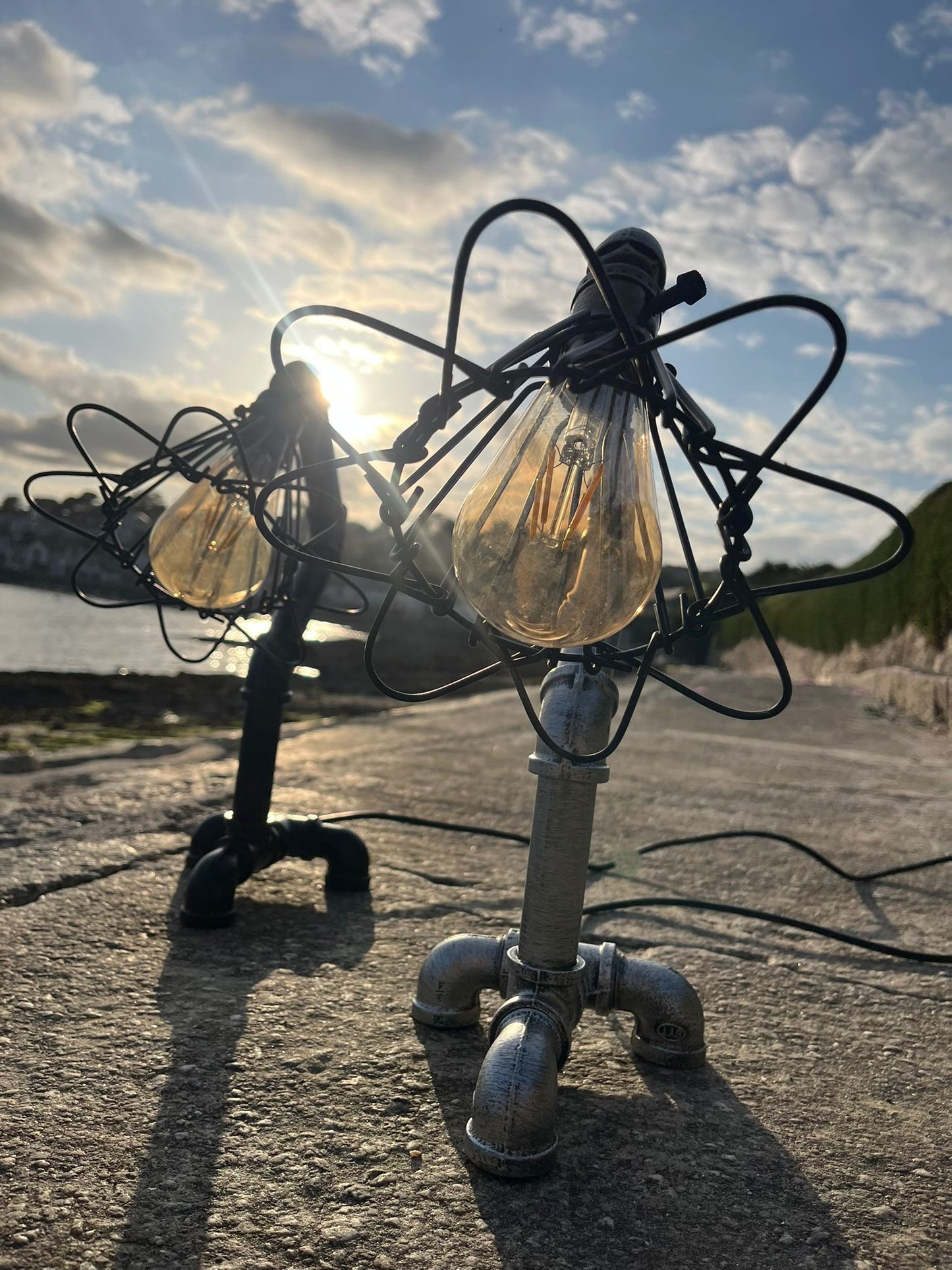 Morvoren Waterpipe Desk Lamp Industrial Meets Mermaid Whimsy - Loving you back ♥️ Free P&P