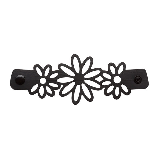 Flowers Recycled Rubber Floral Cuff