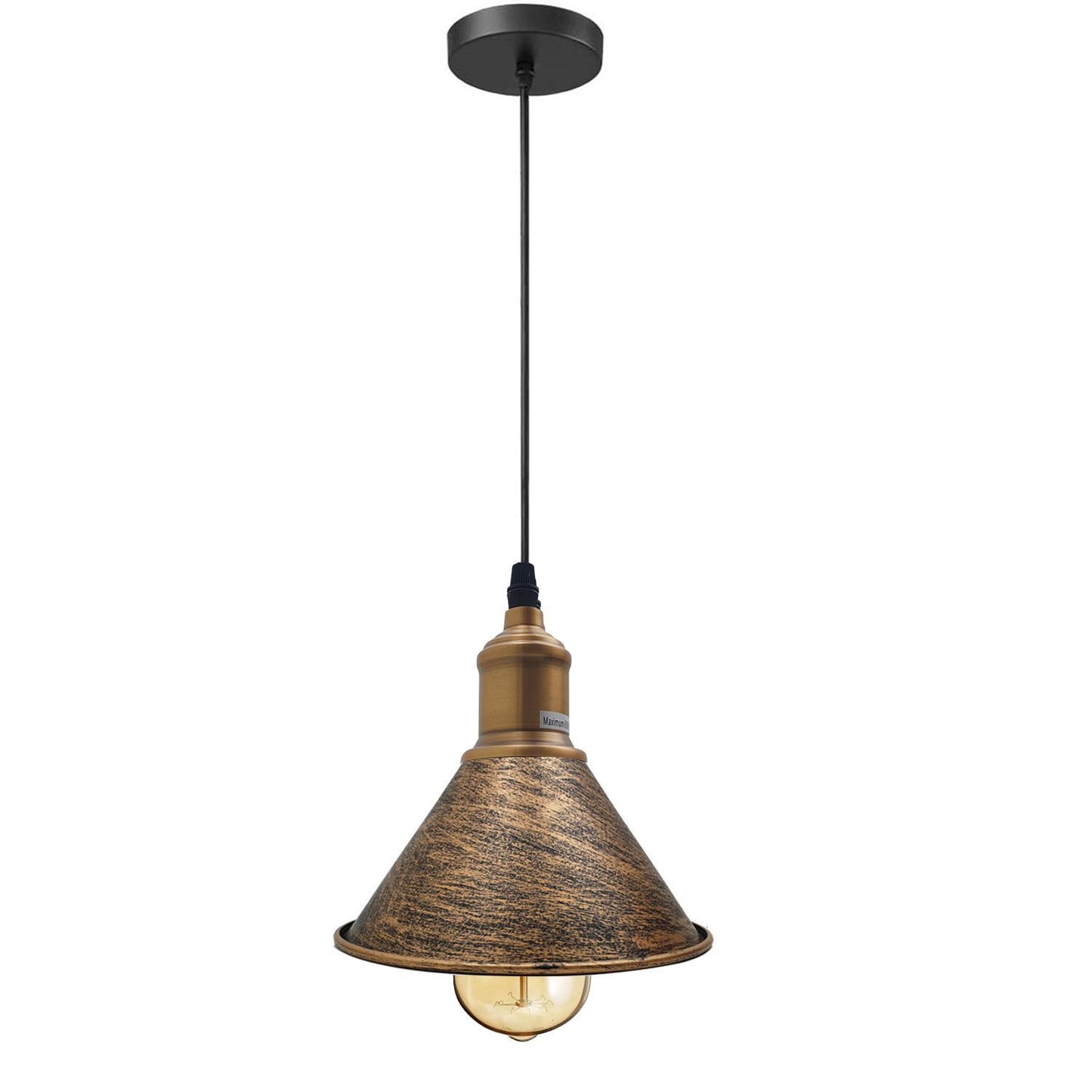 Modern Vintage Ceiling Pendant Light Cone Shade Shape Hanging Light