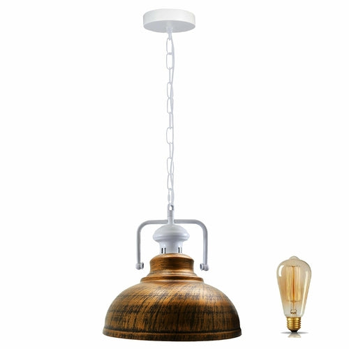 Pendant Barn Light with Chain Indoor Lighting Various Colours