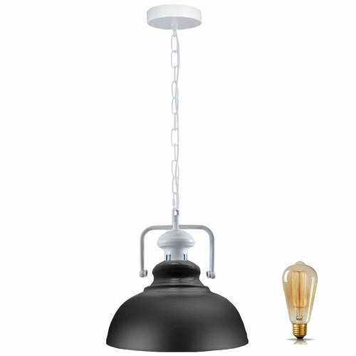 Pendant Barn Light with Chain Indoor Lighting Various Colours
