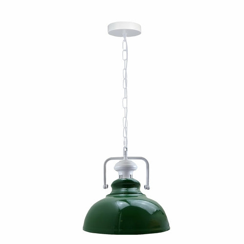 Pendant Barn Light with Chain Indoor Lighting Various Colours