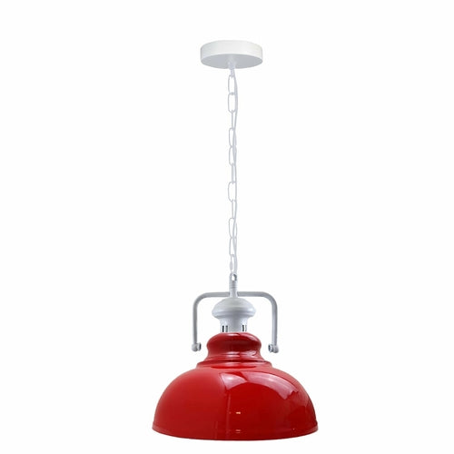 Pendant Barn Light with Chain Indoor Lighting Various Colours