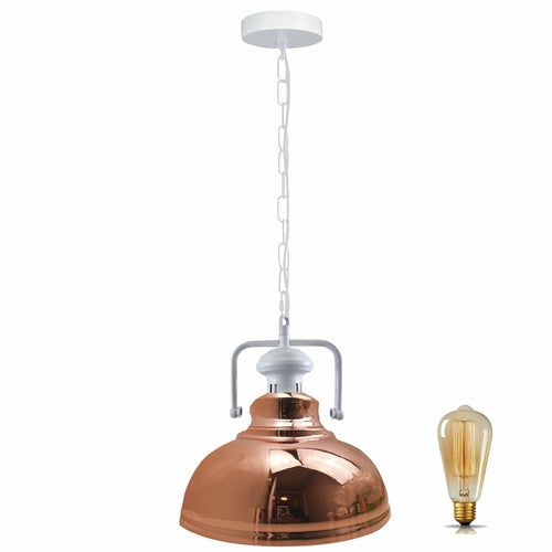 Pendant Barn Light with Chain Indoor Lighting Various Colours