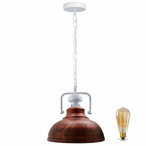 Pendant Barn Light with Chain Indoor Lighting Various Colours