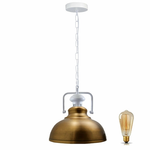 Pendant Barn Light with Chain Indoor Lighting Various Colours