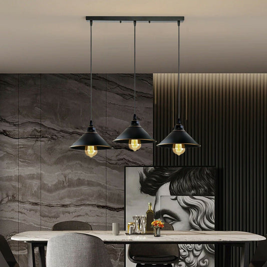 Harbour Industrial 3 Head Cone Ceiling Pendent