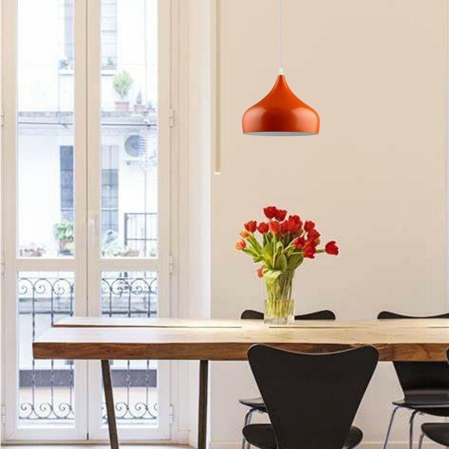 Modern Vintage Industrial E27 Retro Orange Ceiling light