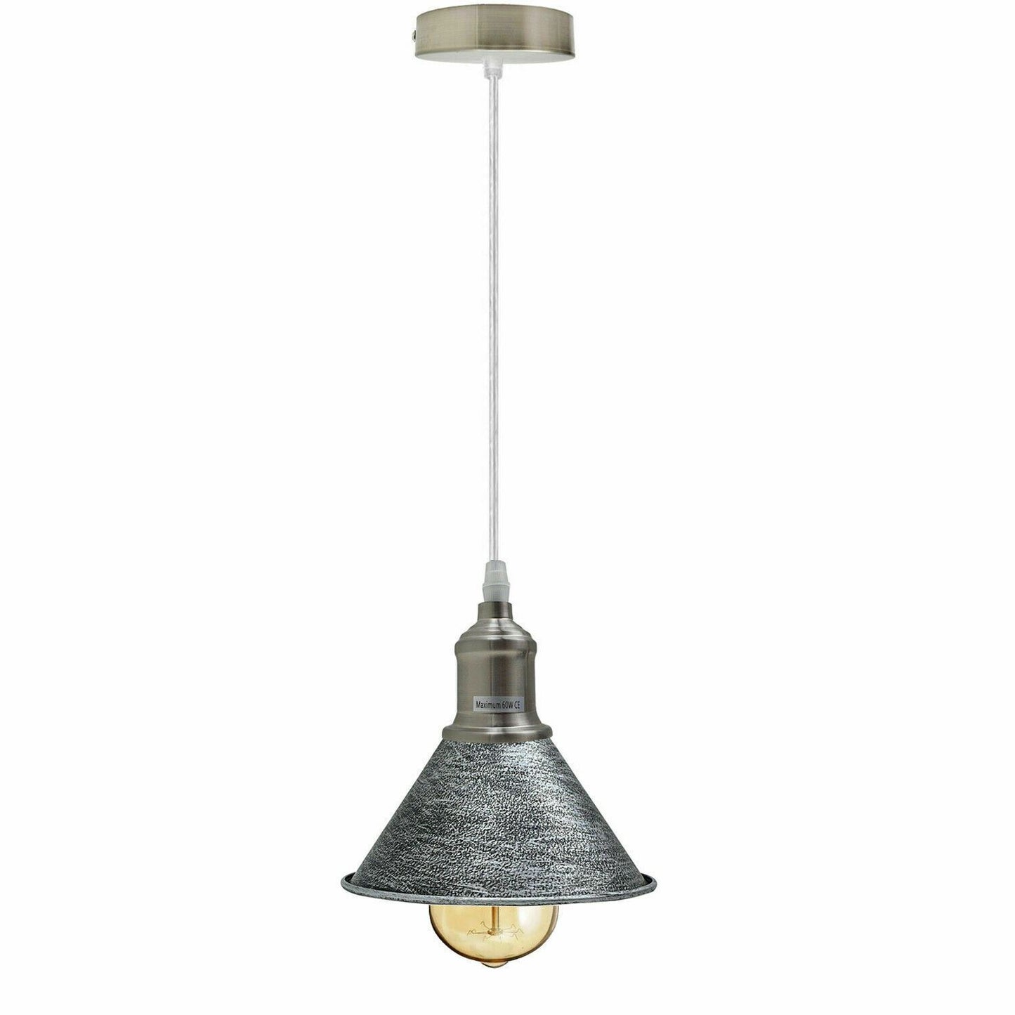 Modern Vintage Ceiling Pendant Light Cone Shade Shape Hanging Light
