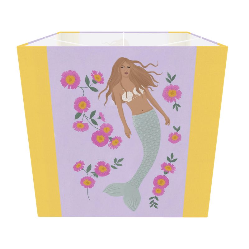 Senara - Mermaid - Square Lampshade - Sea Pearl - Golden