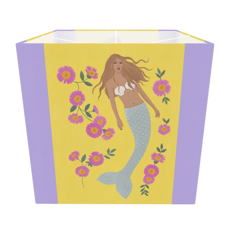 Senara - Mermaid - Square Lampshade -Sunkiss - Purple Haze