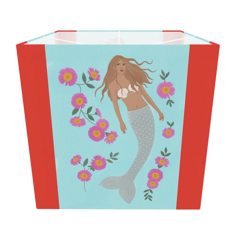 Senara - Mermaid - Sunset Square lampshade - Moonstone