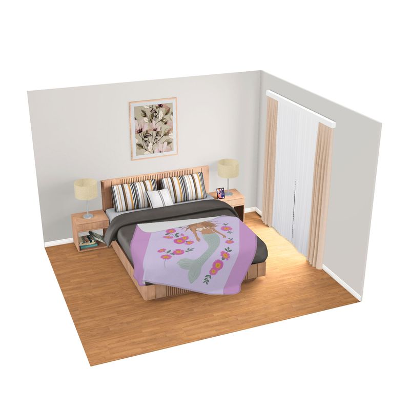 Senara Sea Pearl Double Size Fleece Blanket