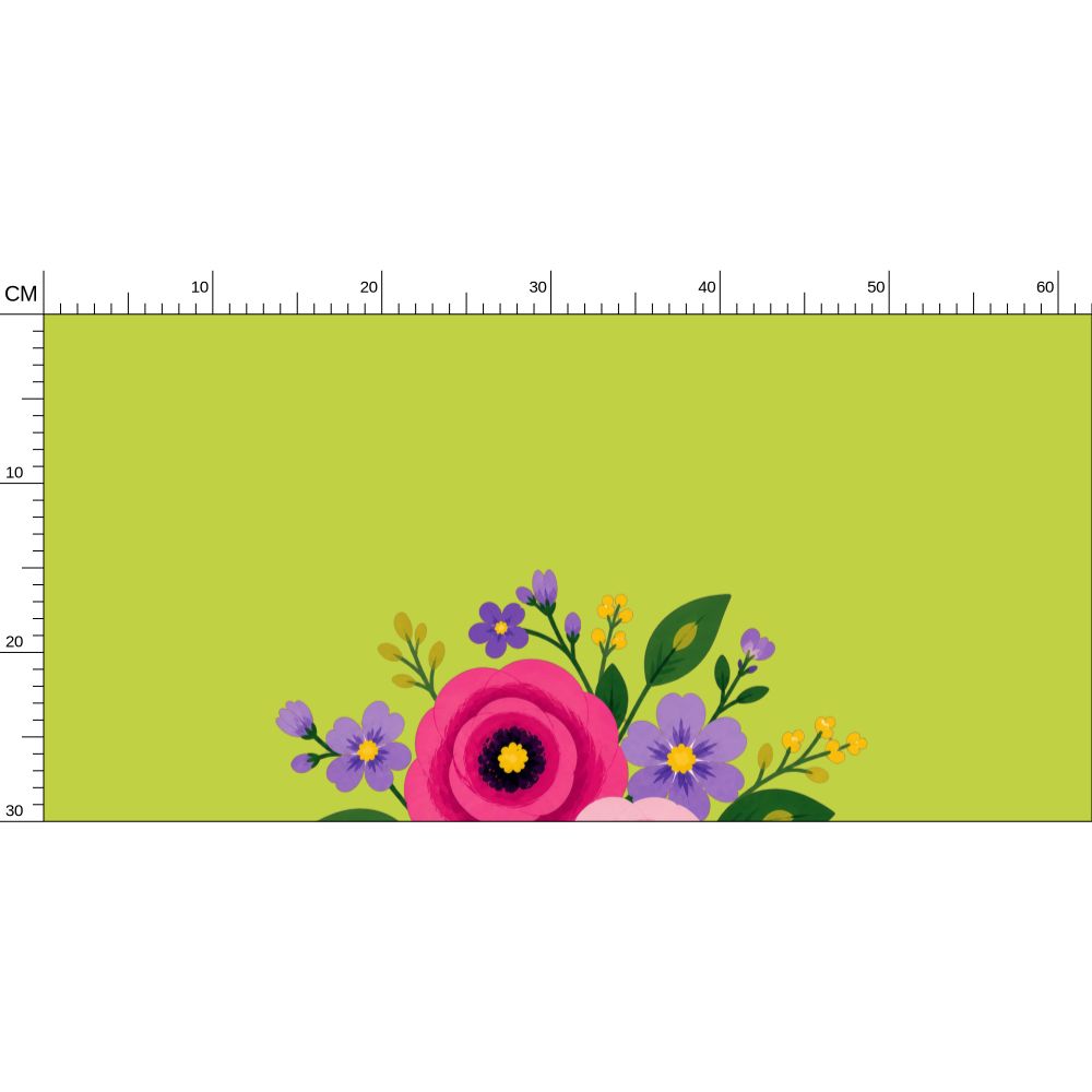 Posy Riot - Statement Wallpaper - Rose Eleanor - Apple