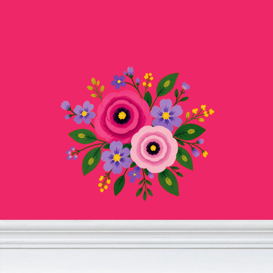 Posy Riot - Statement Wallpaper - Rose Eleanor - Peony