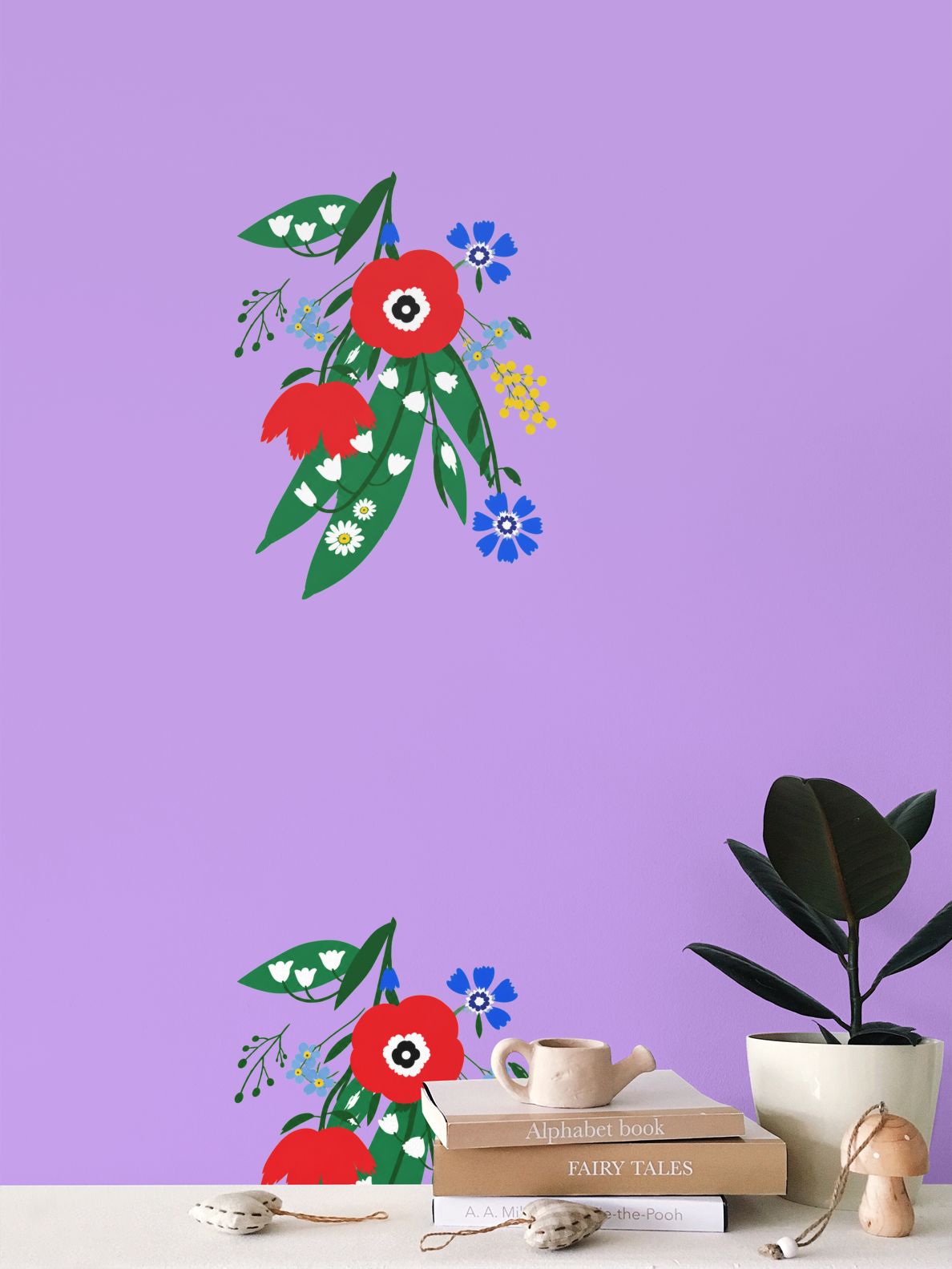 Posy Riot Wallpaper - Poppy Ardevora - Lush Lilac