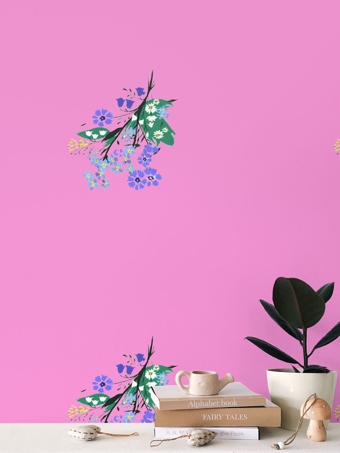 Posy Riot Wallpaper - Eva May - Pink Pop