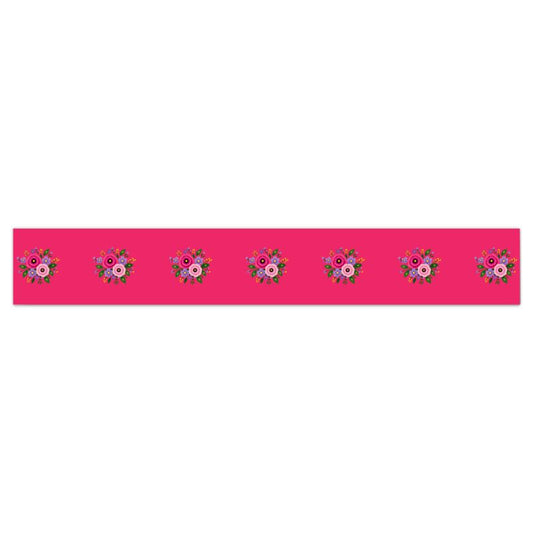 Posy Riot Wallpaper Border - Rose Eleanor - Hot Pink