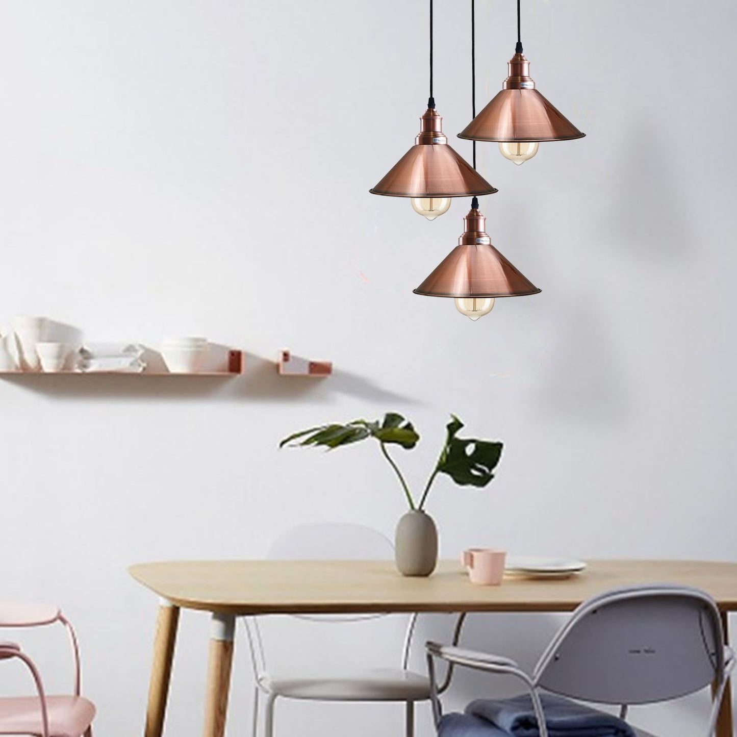 3 Pendant Light Fixture Metal Colours