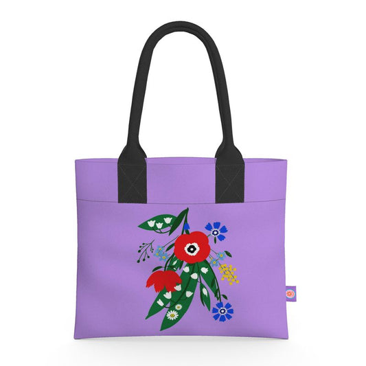 Posy Riot - Poppy Ardevora - Lush Lilac - Neoprene Handbag