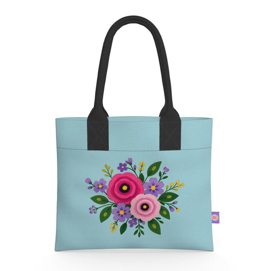 Posy Riot - Rose Eleanor - Opal - Neoprene Handbag