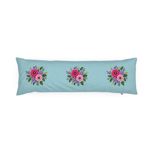 Posy Riot - Rose Eleanor- Bolster Cushion - Opal