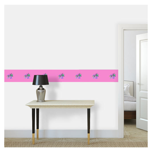 Wallpaper Border - Posy Riot - Eva May - Pink Pop