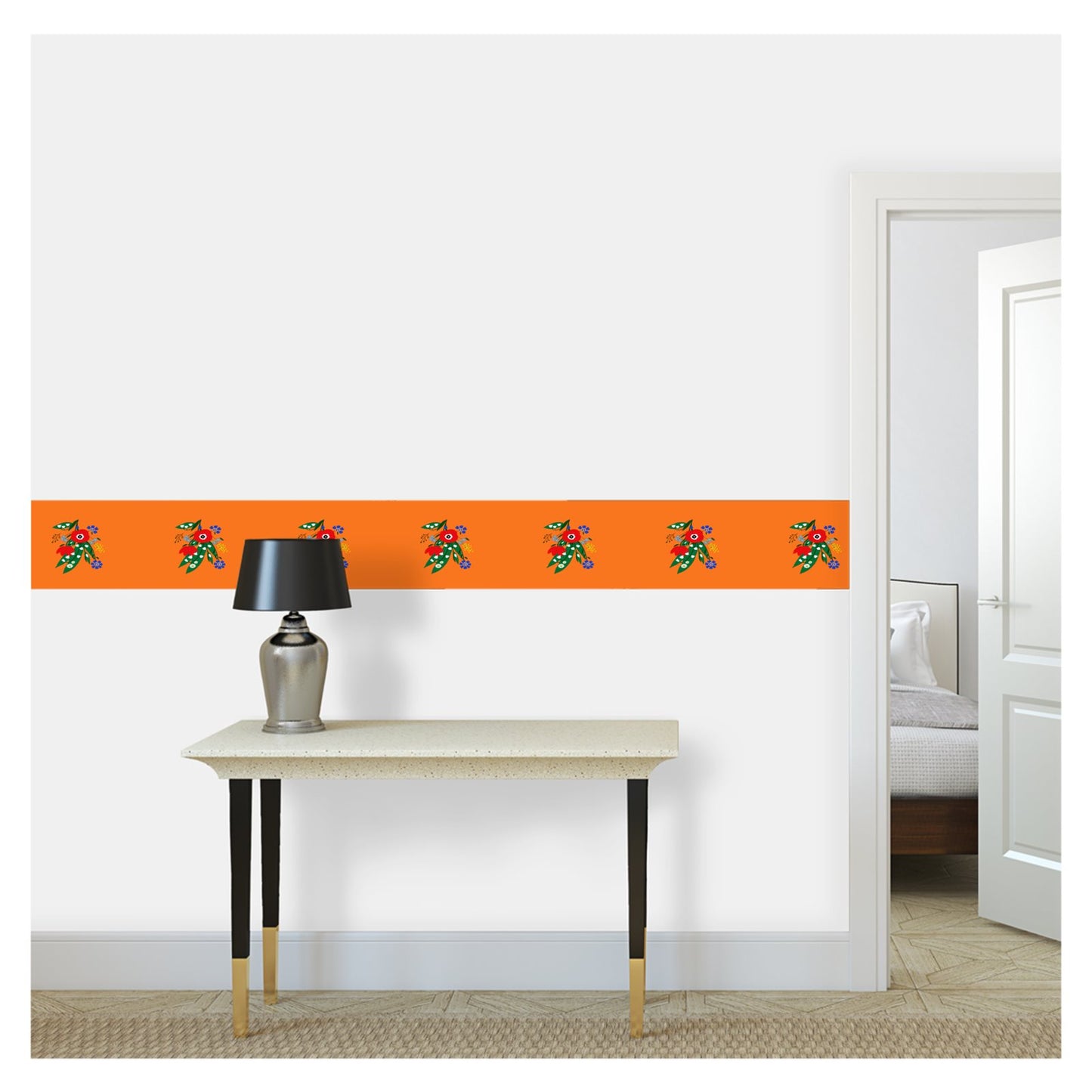 Wallpaper Border - Posy Riot - Poppy Ardevora - Sunset