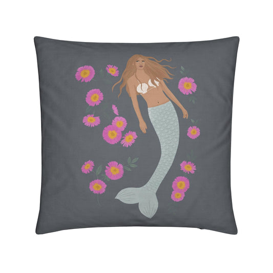 Senara - Mermaid Square Cushion - Storm