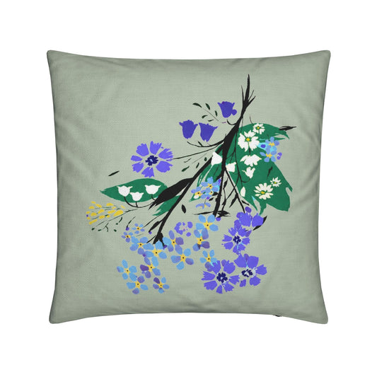 Posy Riot - Eva May - Square Cushion - Sage