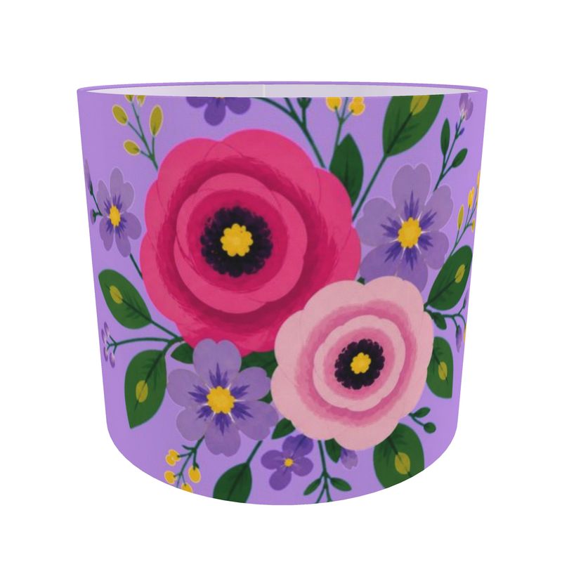 Posy Riot - Rose Eleanor - Lampshade - Bold - Lush Lilac
