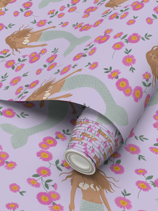 Senara - Sea Pearl - Statement Mermaid Wallpaper