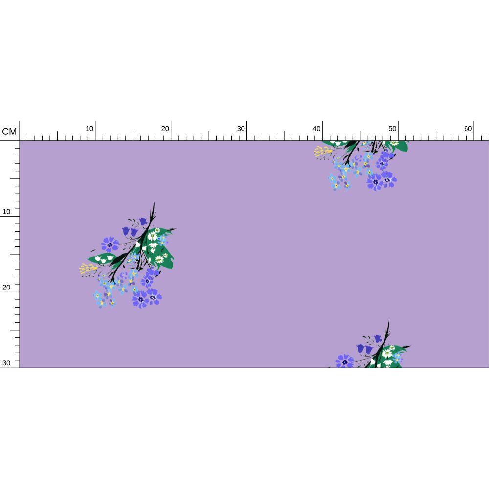 Posy Riot - Eva May - Signature Wallpaper - Purple Haze