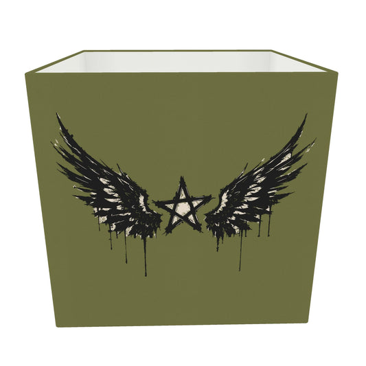 Rebel Riot - Star Wings - Square Lamp Shade - Army