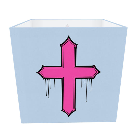 Rebel Riot - Gothica Cross Square Lampshade - Frostbite