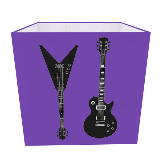 Rebel Riot - Electric Guitars Square Lampshade - Voltage