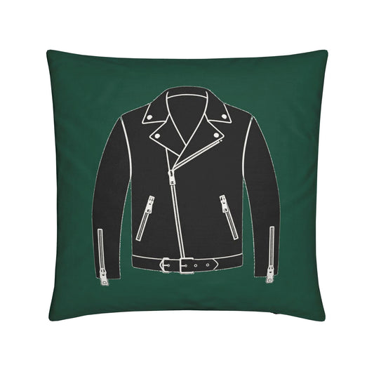 Rebel Riot - Leather Jacket Cushion - Ivy