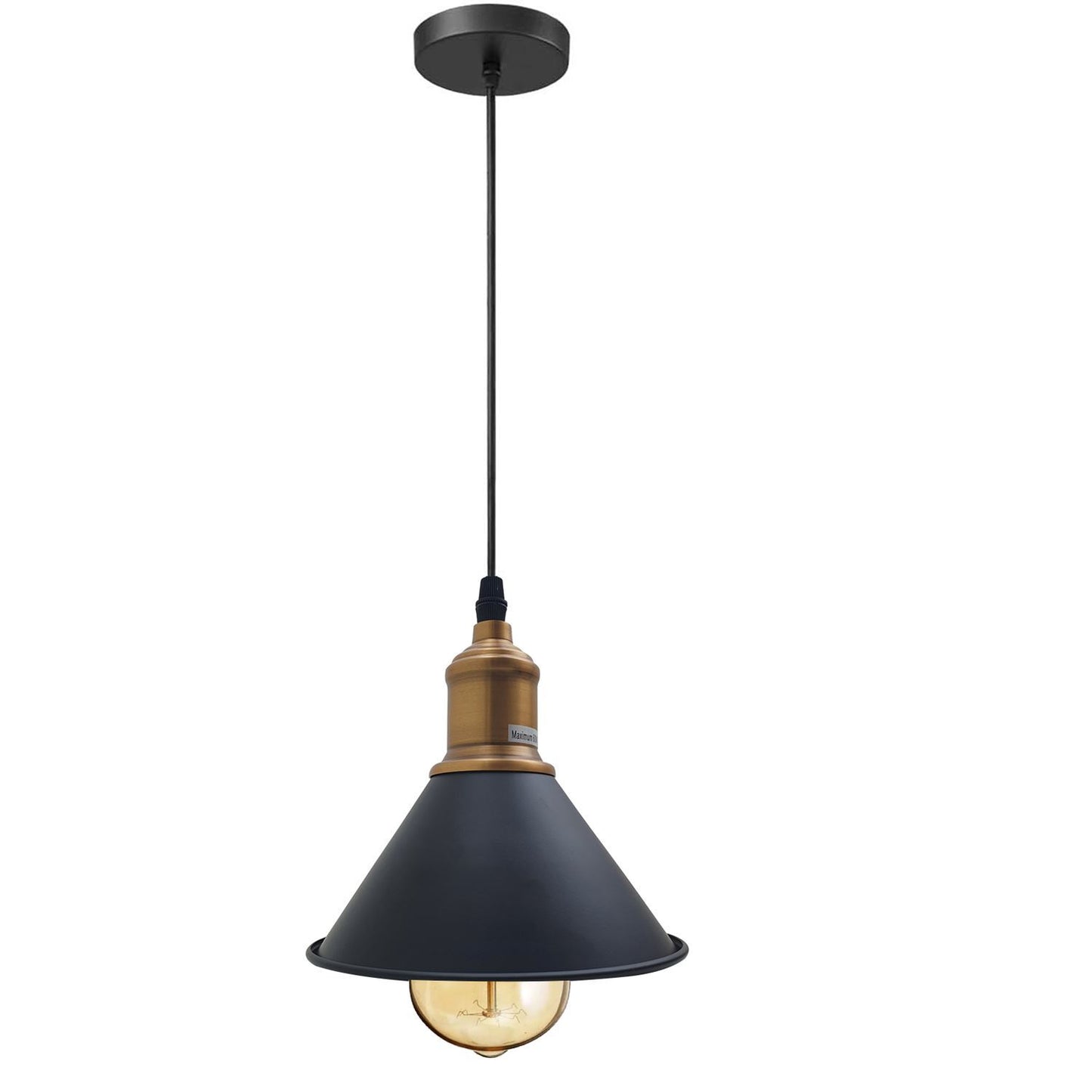 Modern Vintage Ceiling Pendant Light Cone Shade Shape Hanging Light