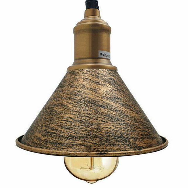 Modern Vintage Ceiling Pendant Light Cone Shade Shape Hanging Light