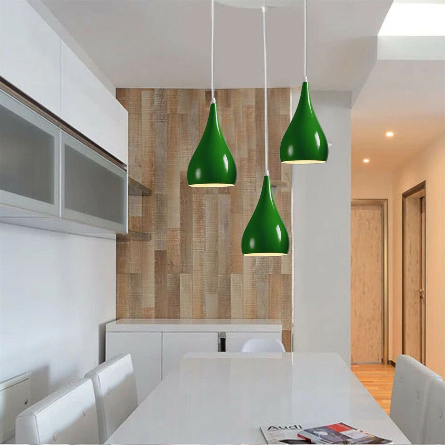 3 Head Cluster Pendant Light Hanging Ceiling Light Lamp Teardrop