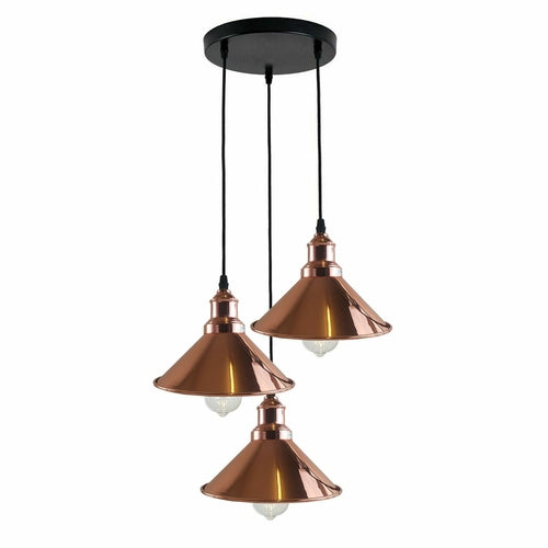 3 Pendant Light Fixture Metal Colours