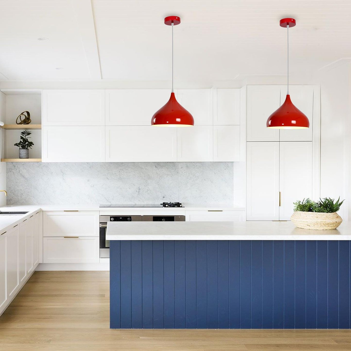 Red Retro shaped Pendant Light Shades
