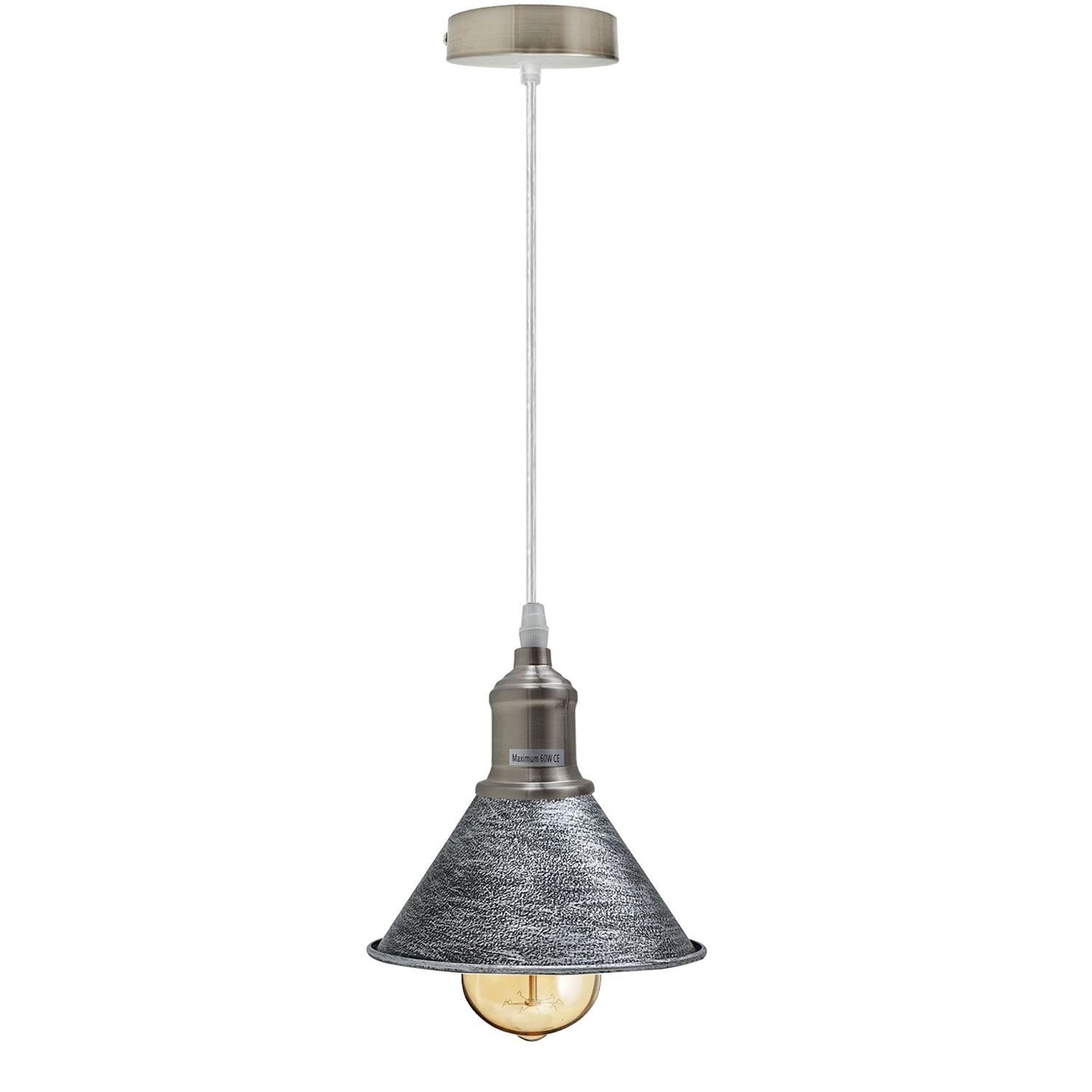 Modern Vintage Ceiling Pendant Light Cone Shade Shape Hanging Light