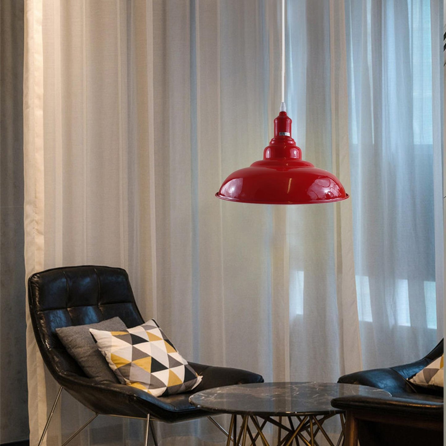 Red Retro shaped Pendant Light Shades
