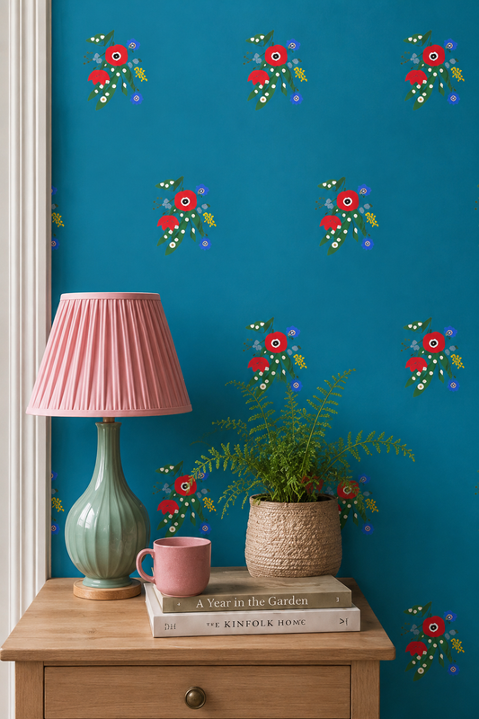 Posy Riot - Poppy Ardevora - Signature Wallpaper - Mineral