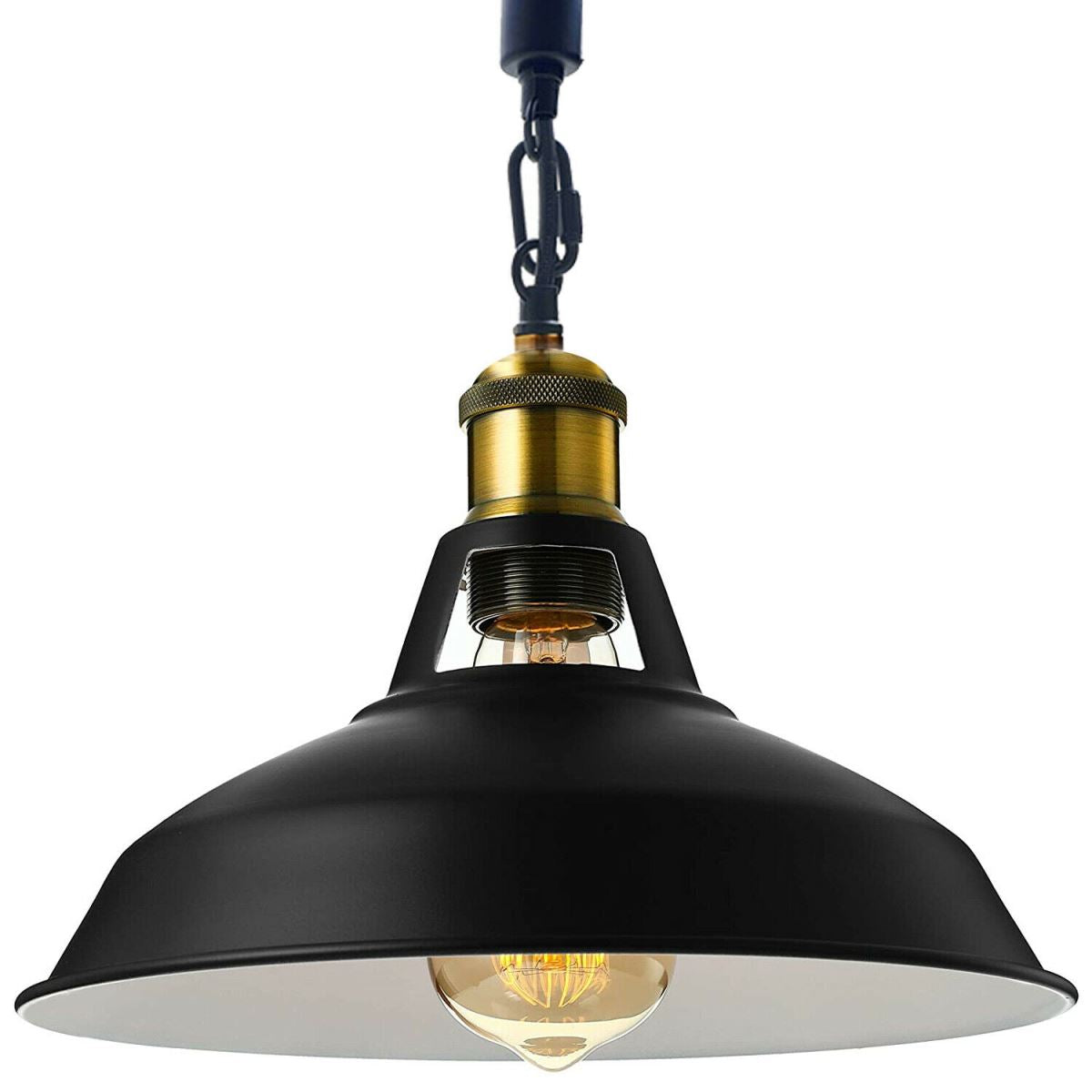 Slotted Shape Metal Ceiling Pendant Hemp Light Modern Retro