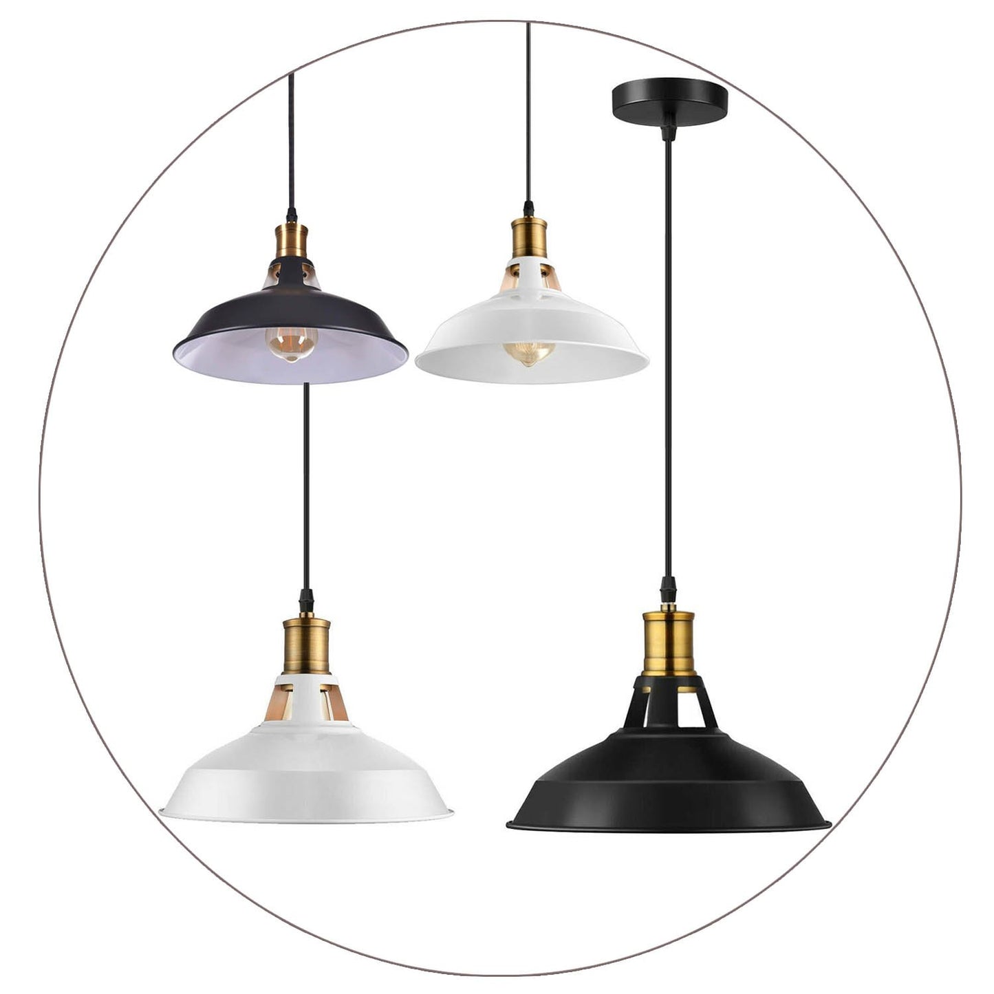 New hanging lamp industrial retro vintage metal lamp pendulum