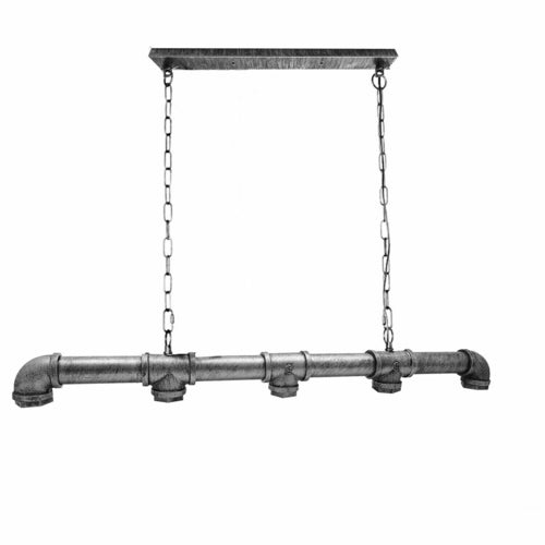 Gable Industrial 5 Bulb Water Pipe Pendant Light