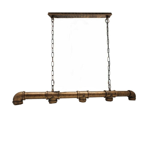 Gable Industrial 5 Bulb Water Pipe Pendant Light