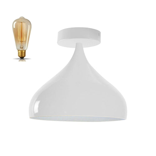 Tavi Modern Retro Flush Glass Ceiling Light
